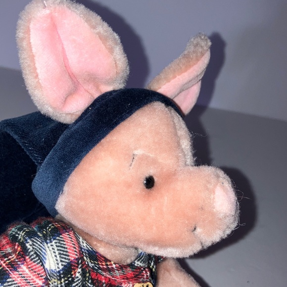 Plaid Pajama Piglet Stuffed Animal Made for Disney‎ by Boyd’s - Picture 9 of 10